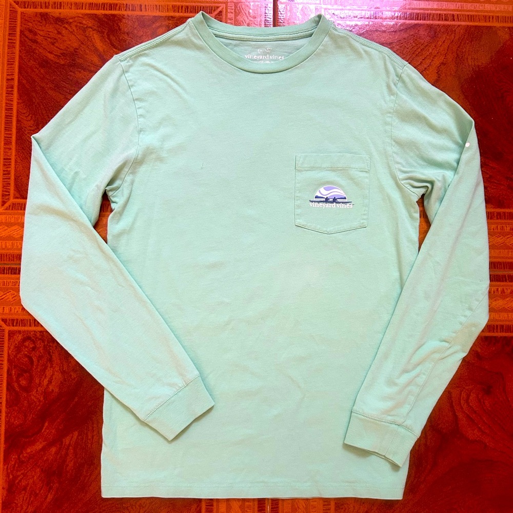 Vineyard Vines Light Green Long Sleeve Tee Size XS
